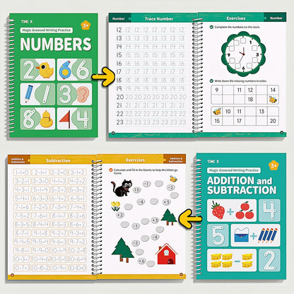 Magic Grooved Writing Books (Practice 6-Books)