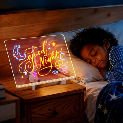 🔥 Last Day Sale Price | 🎄 LED Drawing Board (7-Color Glow) .