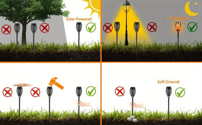 Solar Flame Garden Lights-1Pc