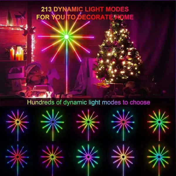 🌲 Christmas Fireworks lights