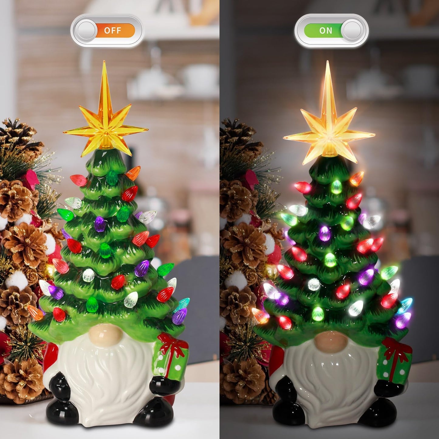🔥 Last Day Sale Price | Cozy Gnome Lighted Tree🌲