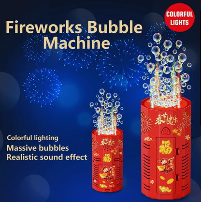 🎁Best Gift-Reusable-Bubbles Firework Machine| Duration of 12 hours