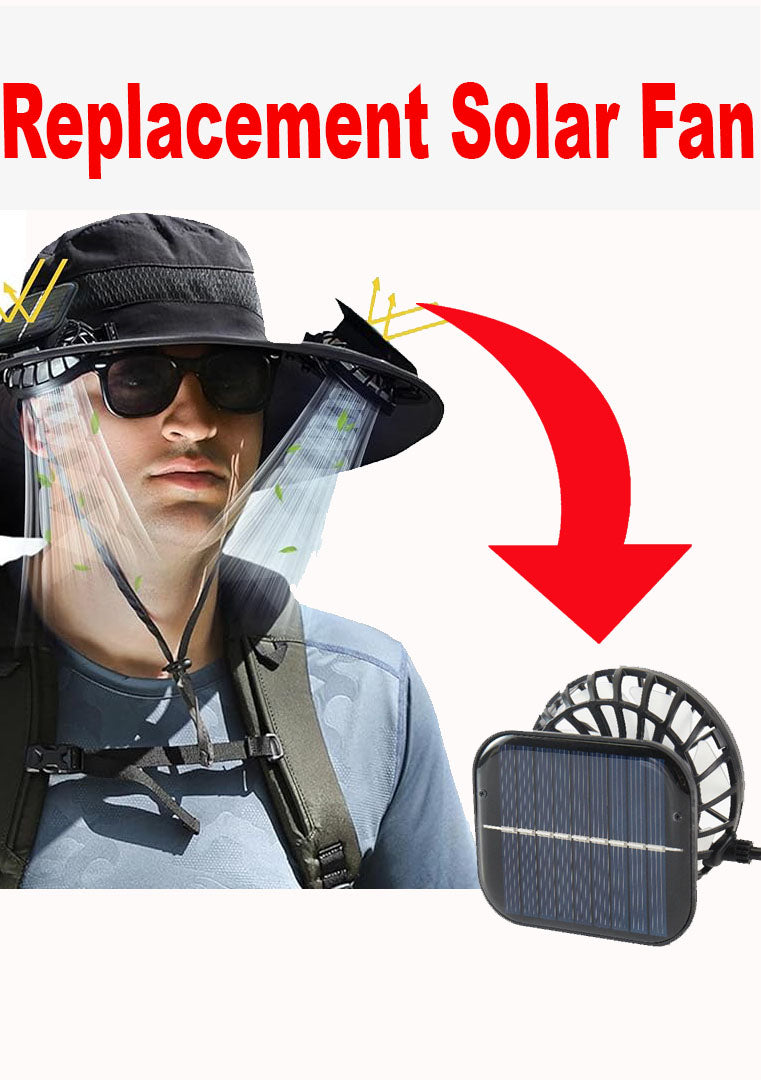 Add 1 Pc Solar Fan for Hat